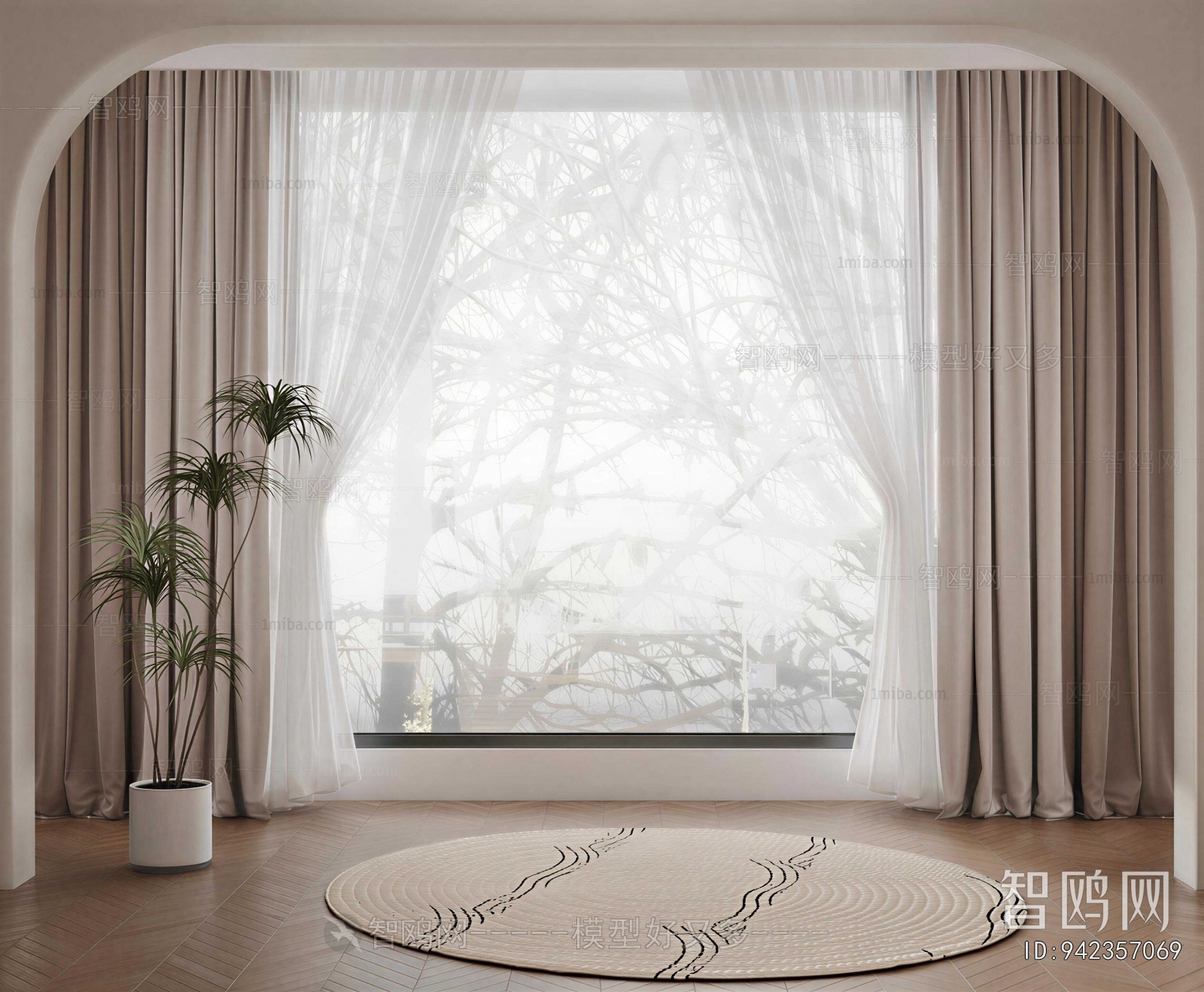 Modern The Curtain