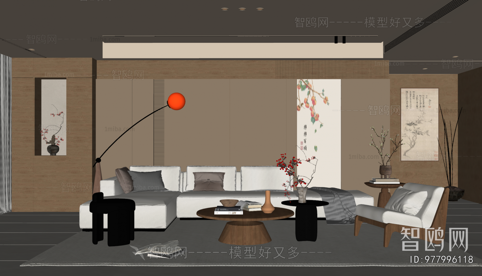 New Chinese Style A Living Room