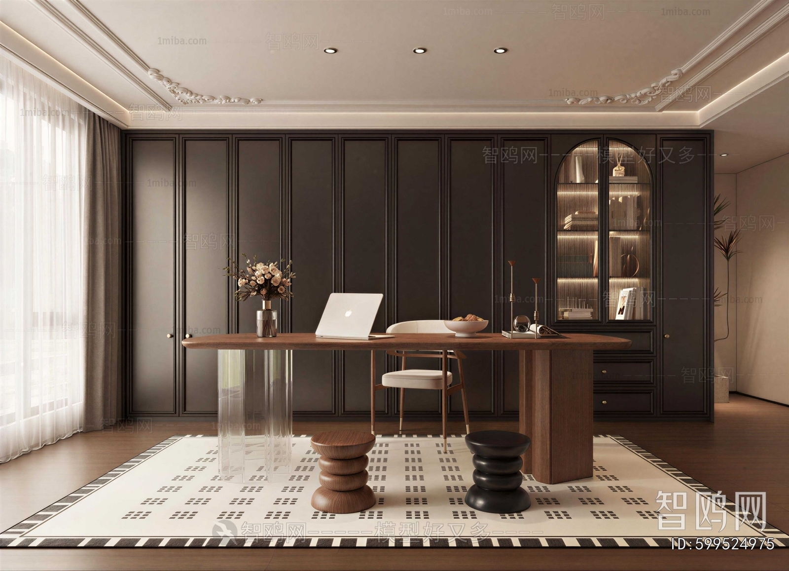 French Style Study Space