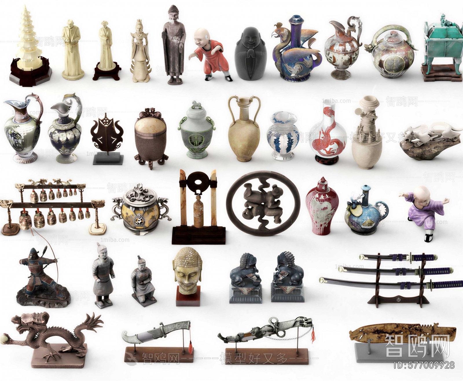 New Chinese Style Decorative Set