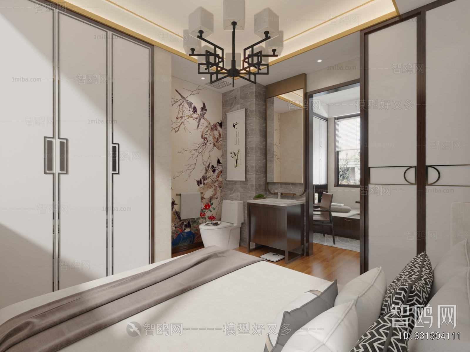 New Chinese Style Study Space