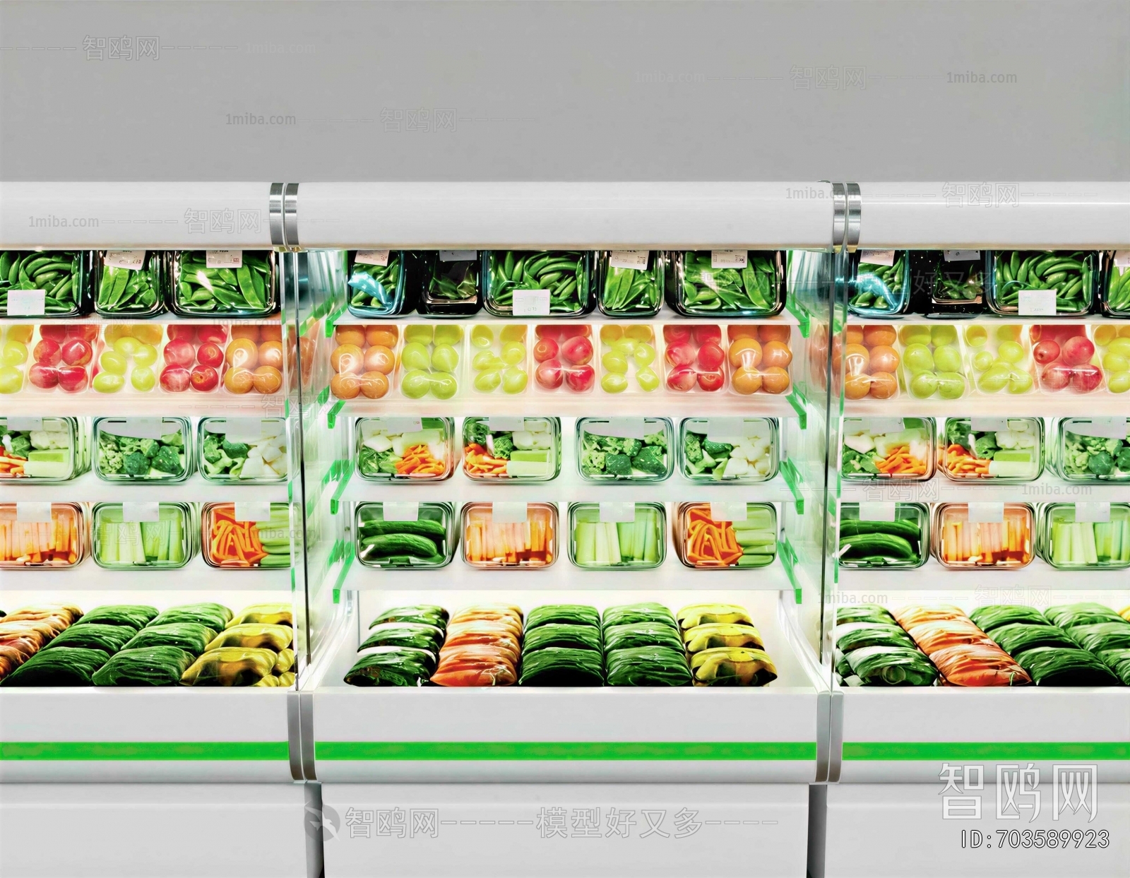 Modern Supermarket Shelf