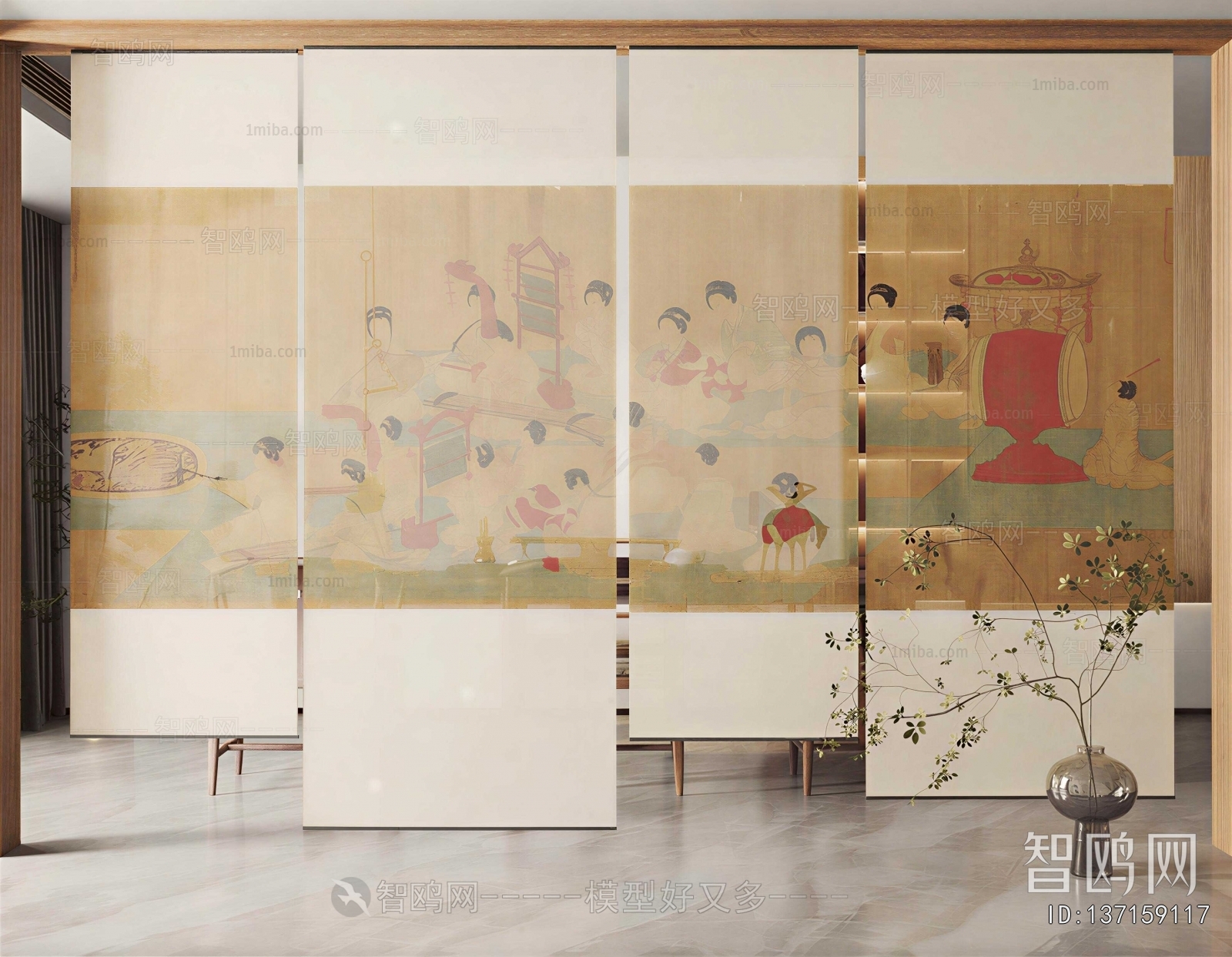 New Chinese Style Door Curtain