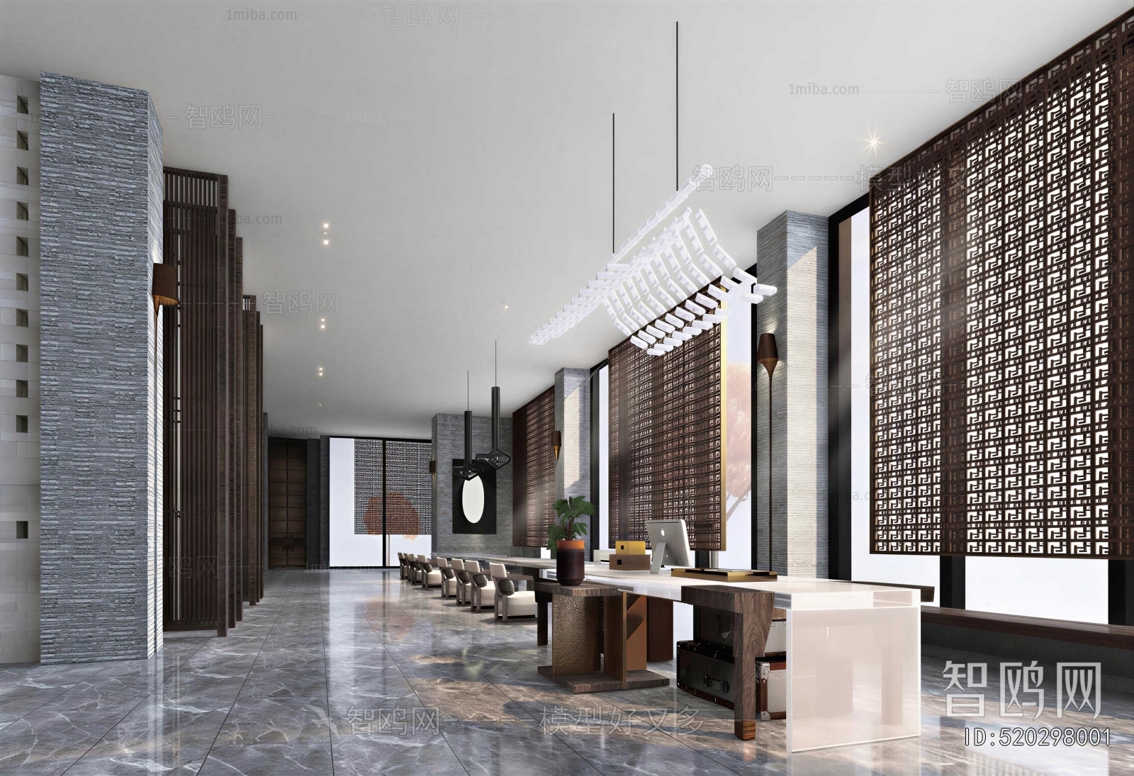 New Chinese Style Lobby Hall