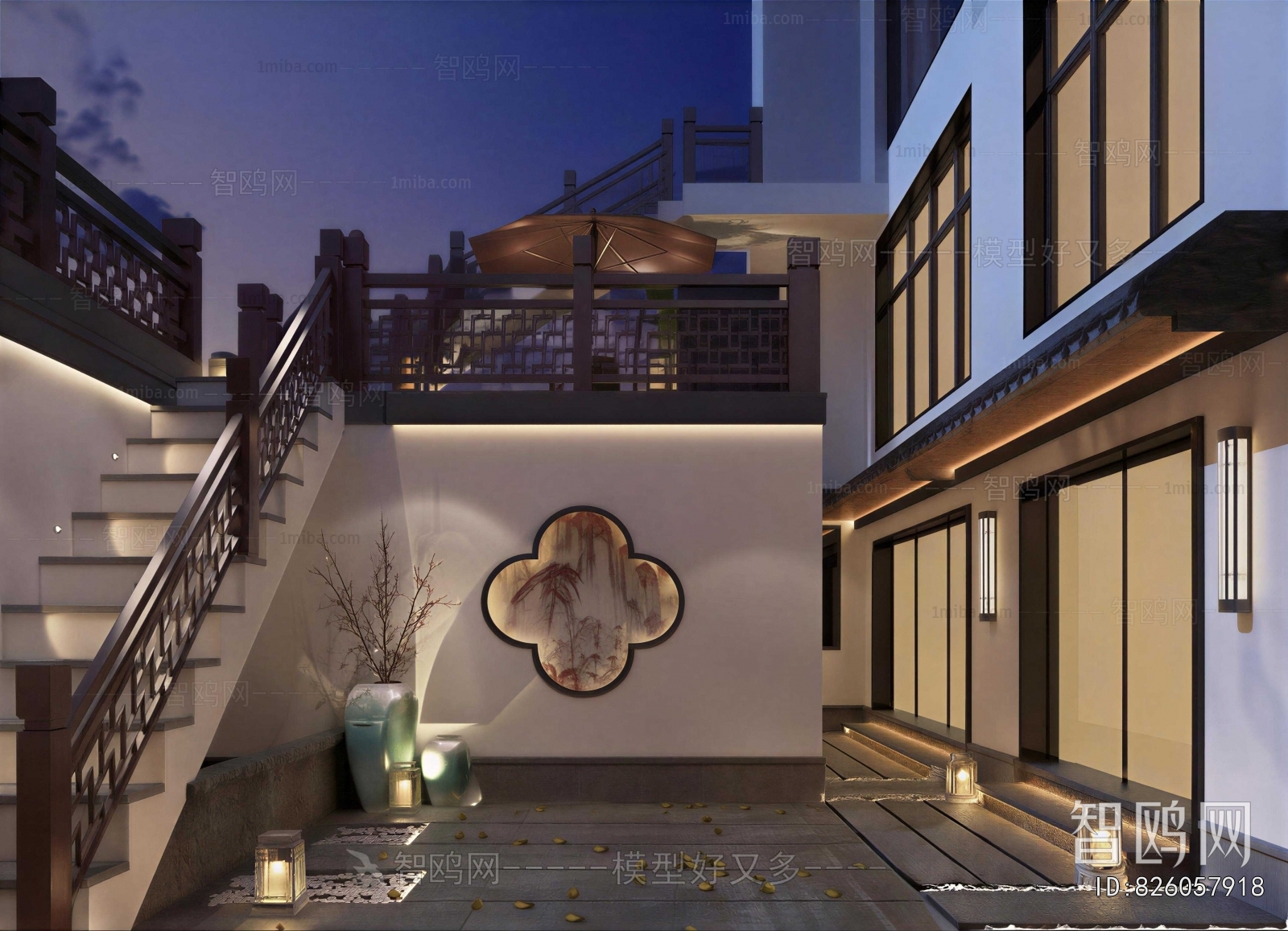 New Chinese Style Courtyard/landscape