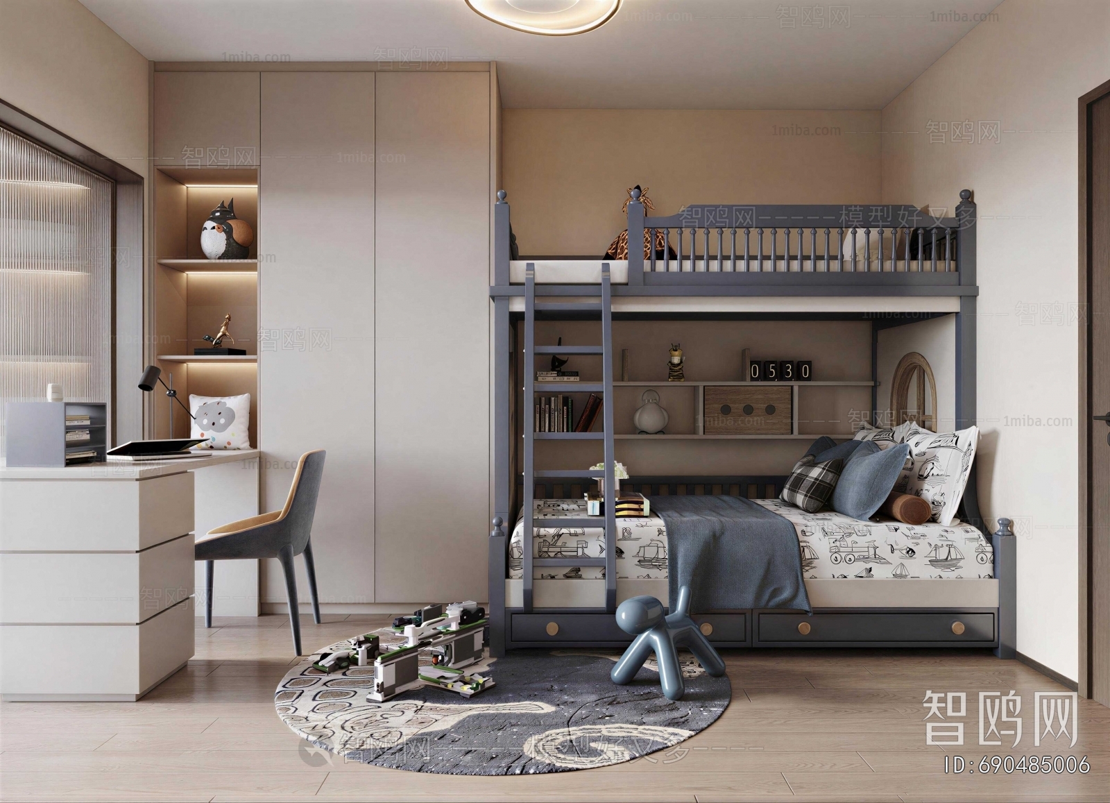 Modern Boy's Room And Son's Room