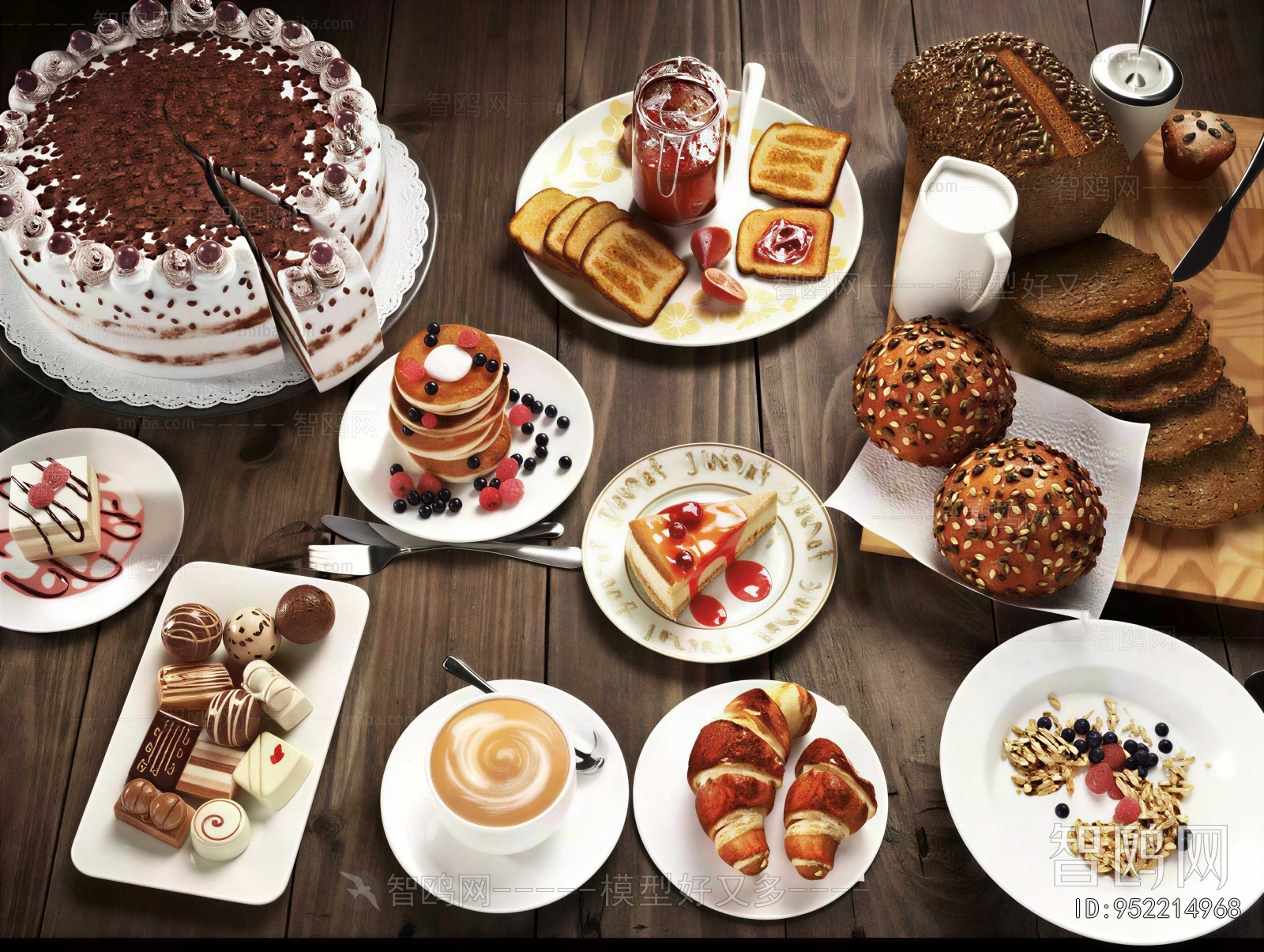 Modern Bread Cake