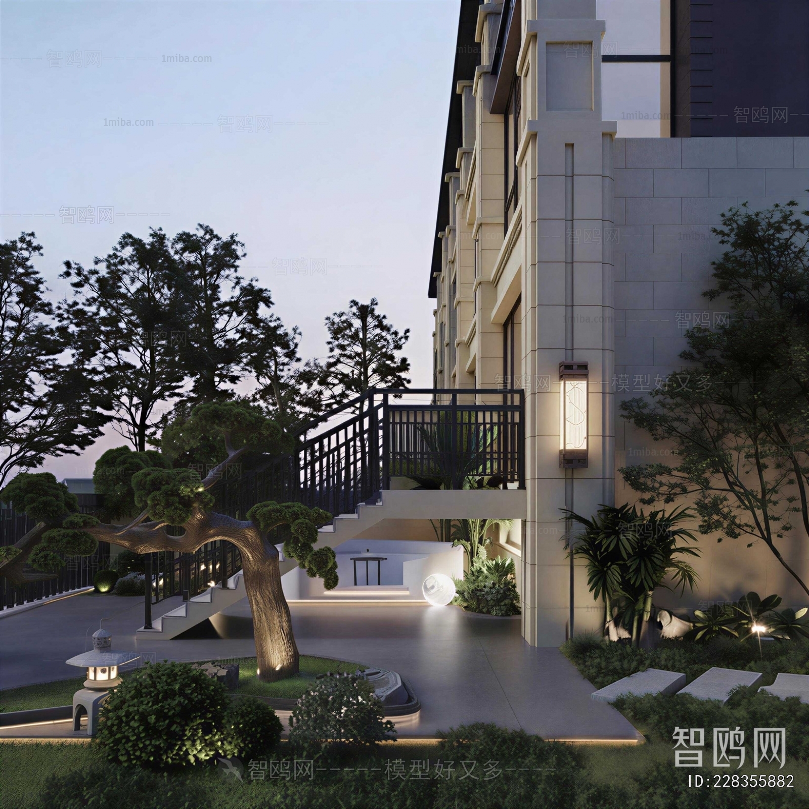 New Chinese Style Courtyard/landscape