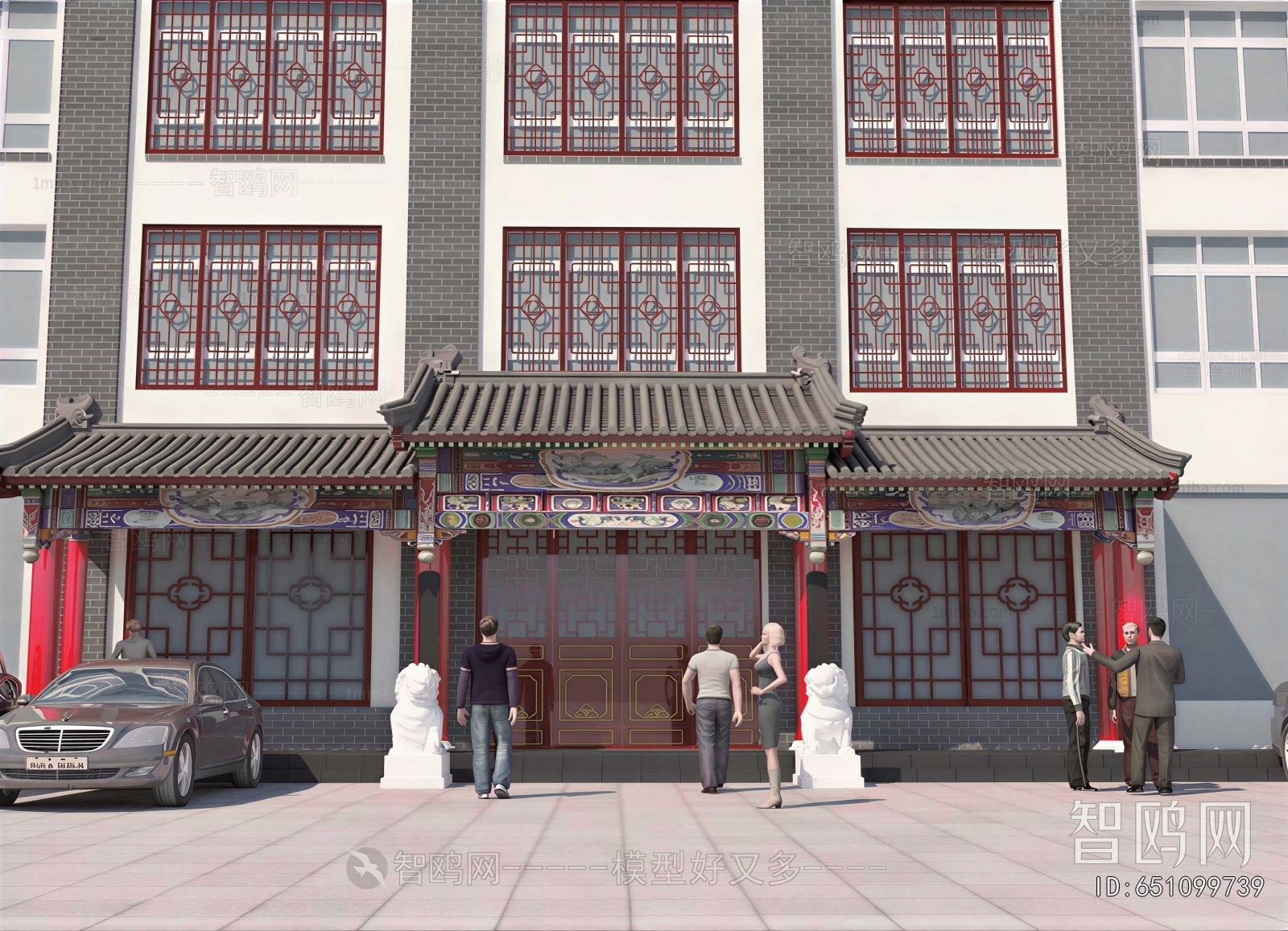 New Chinese Style Facade Element