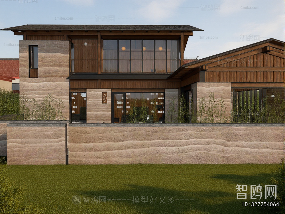 New Chinese Style Appearance Of Commercial Building