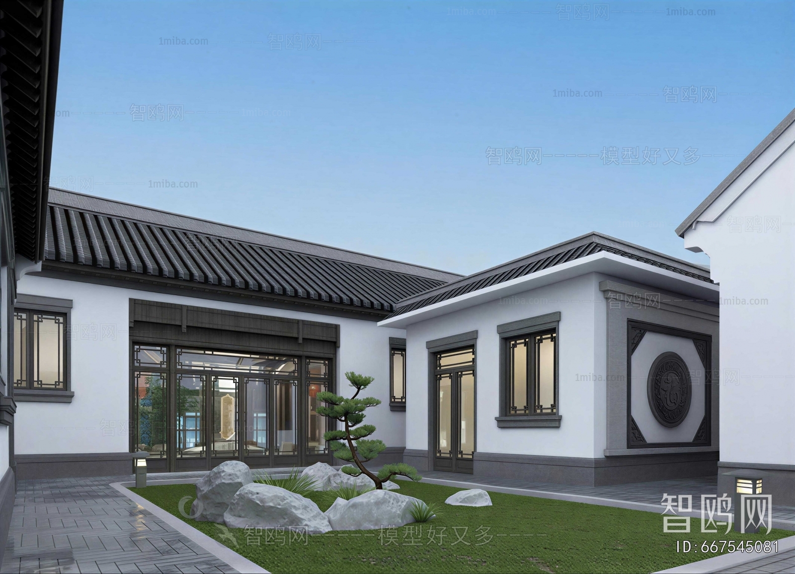 New Chinese Style Courtyard/landscape