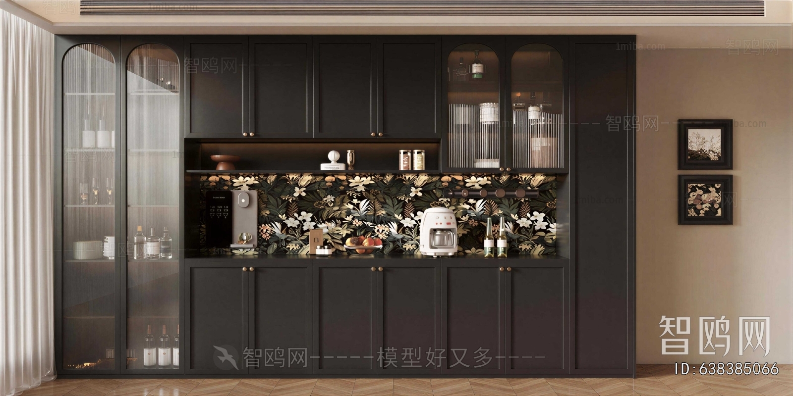 French Style Wine Cabinet
