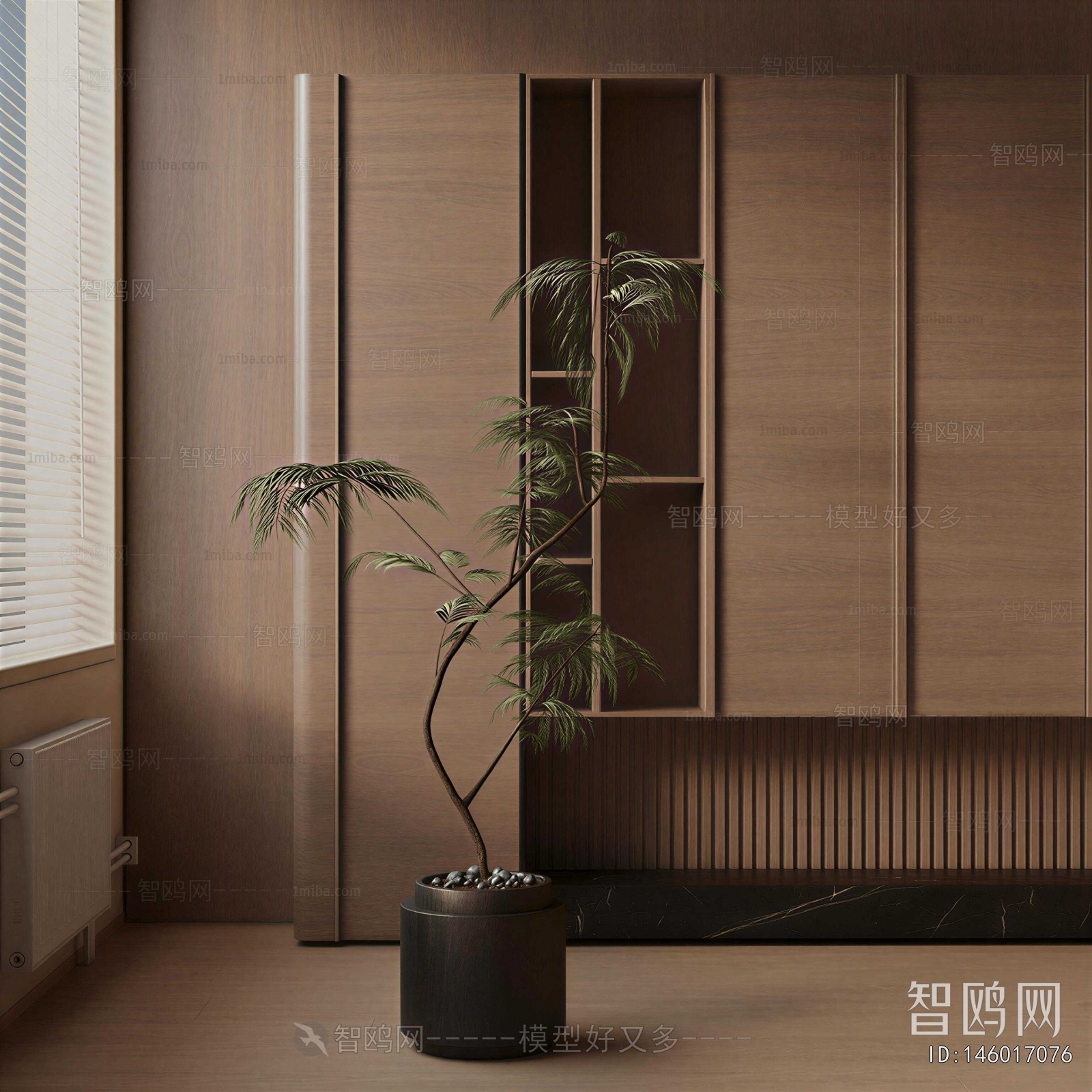 Modern Ground Green Plant Potted Plants