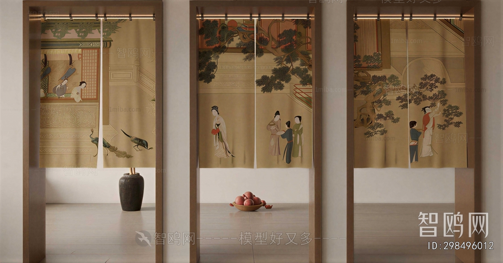 New Chinese Style Door Curtain