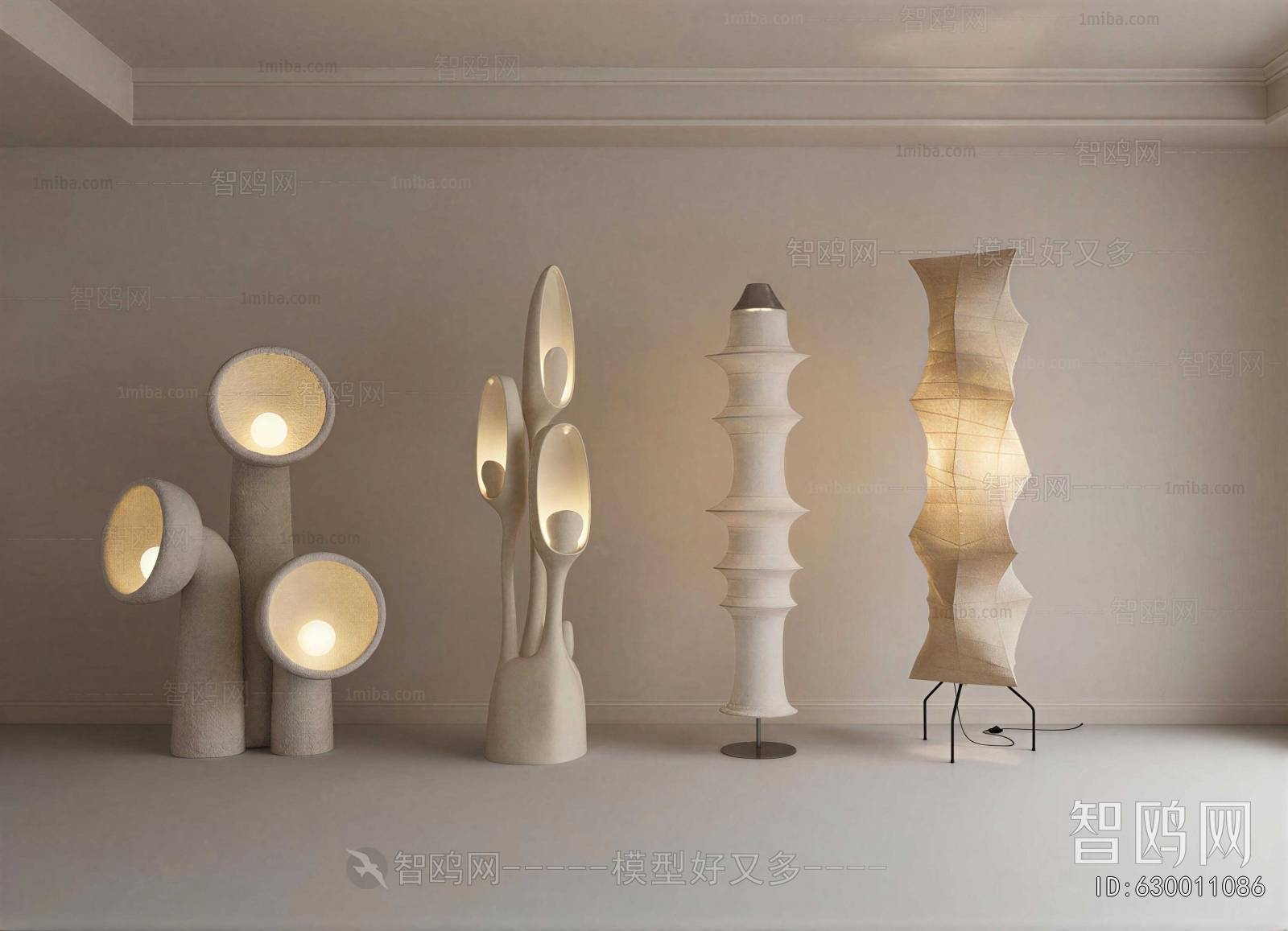 Wabi-sabi Style Floor Lamp