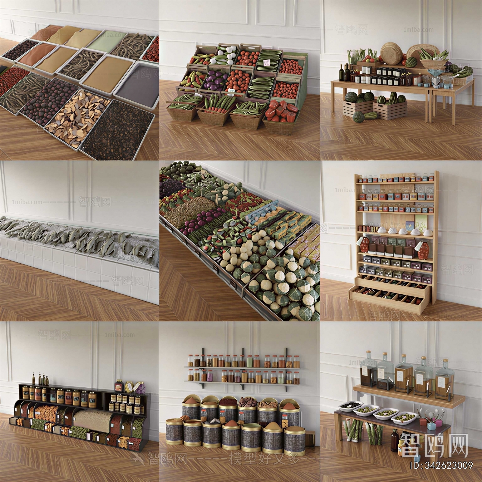 Modern Supermarket Shelf