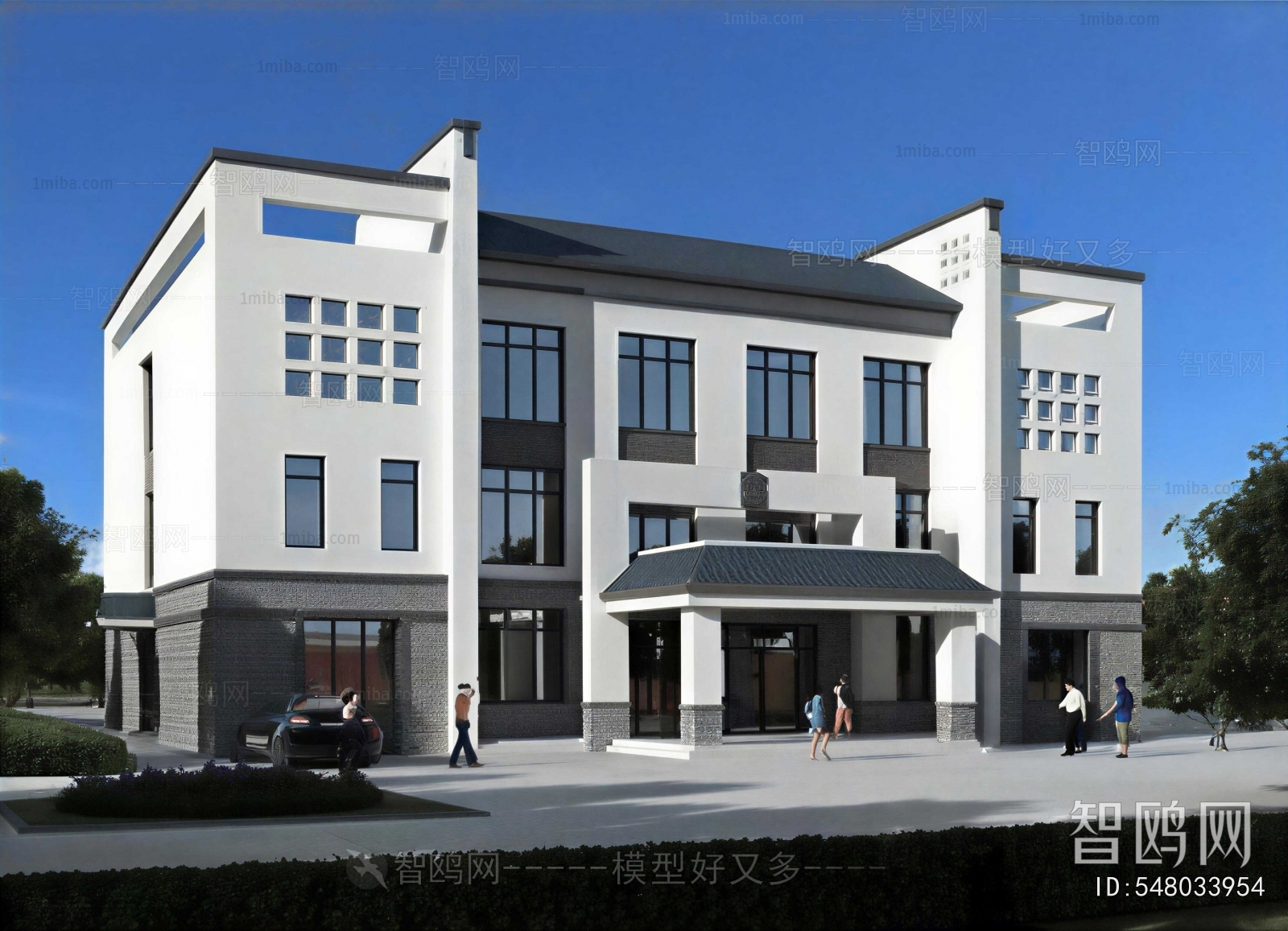 New Chinese Style Building Appearance