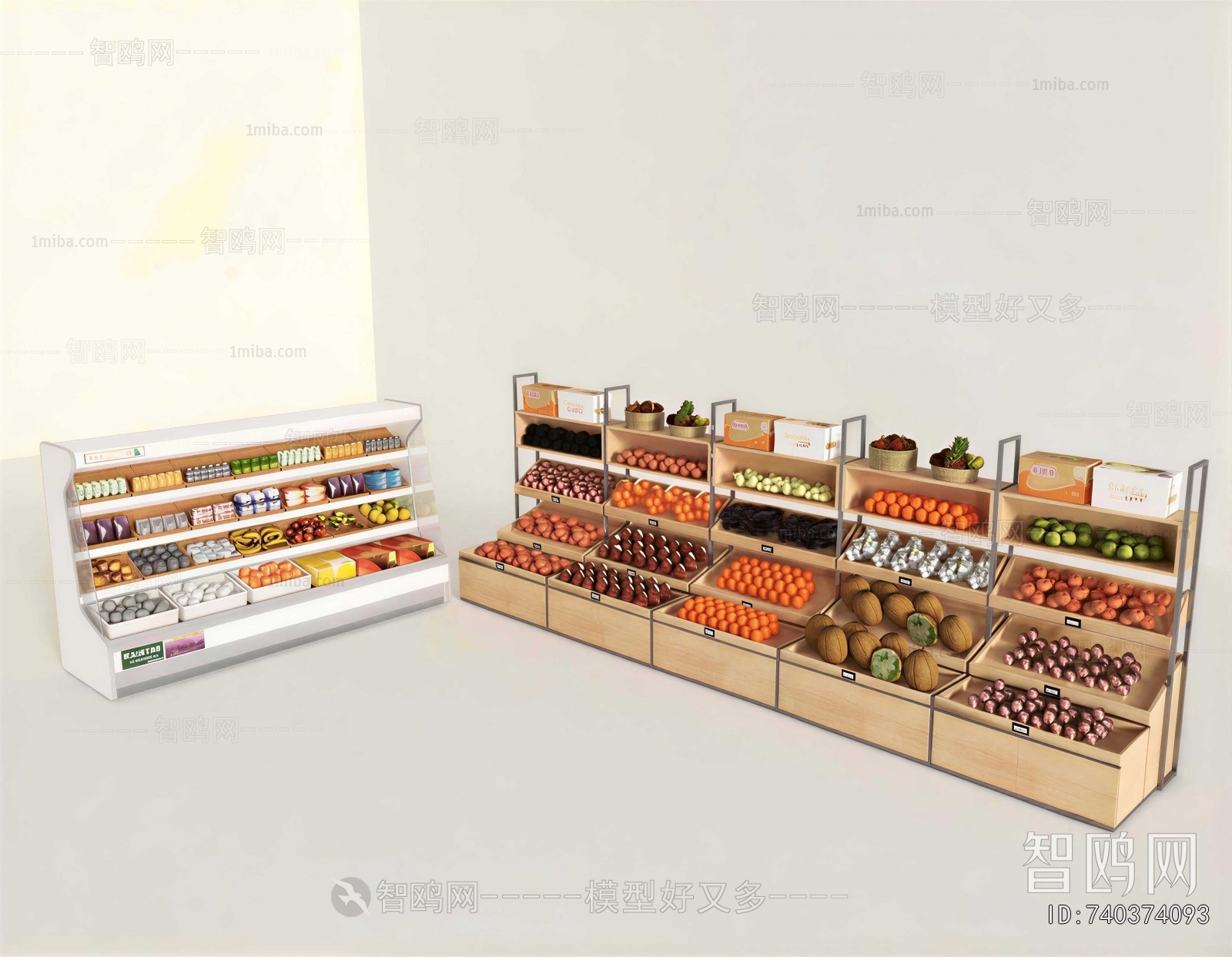 Modern Supermarket Shelf