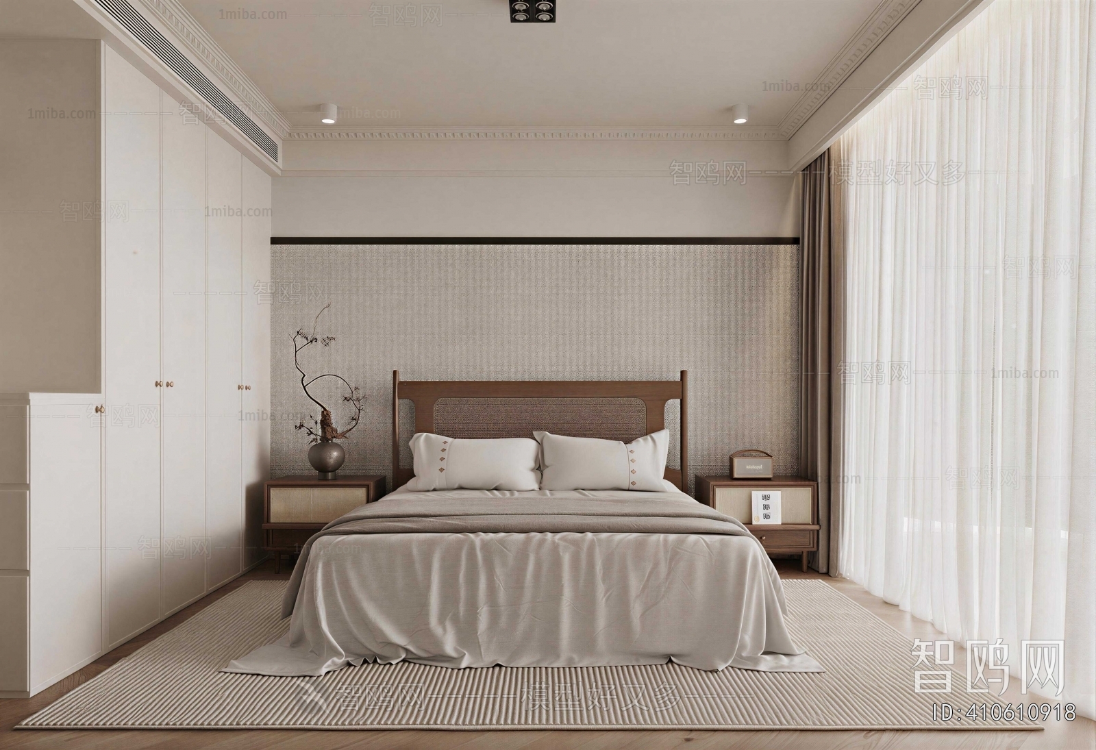 Wabi-sabi Style Bedroom