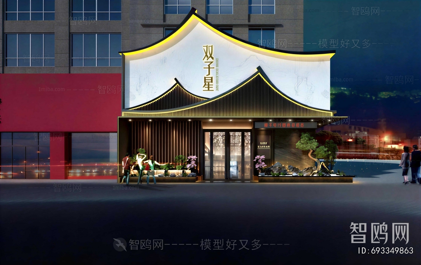 New Chinese Style Facade Element