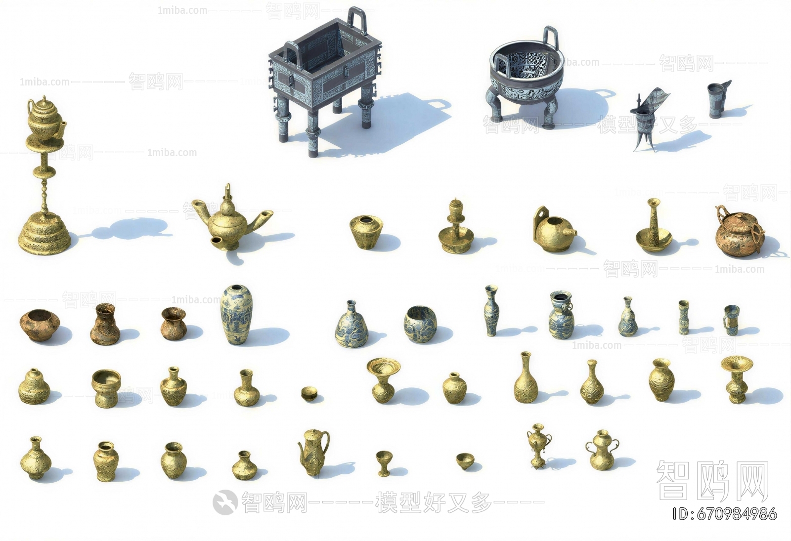 Chinese Style Decorative Set