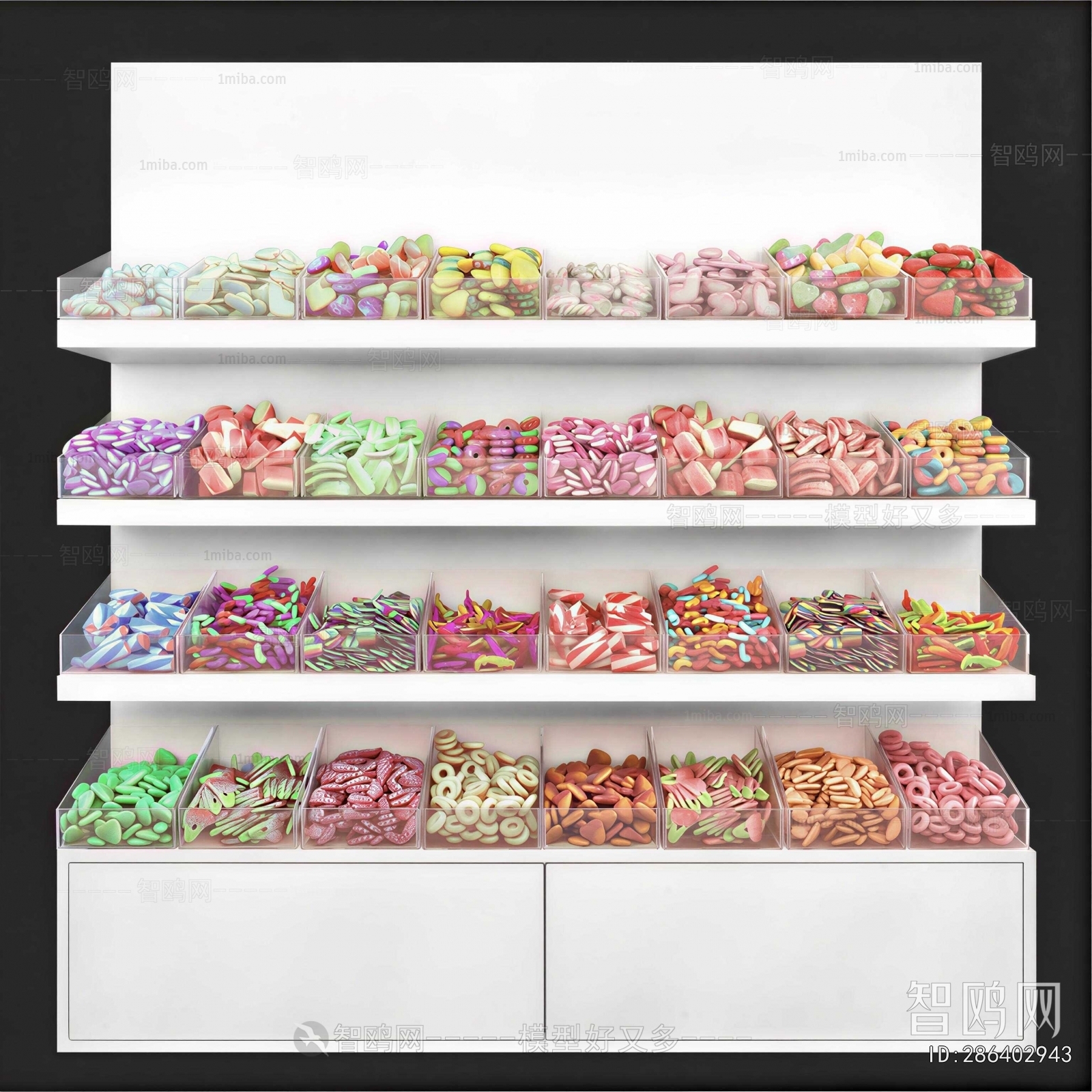 Modern Supermarket Shelf