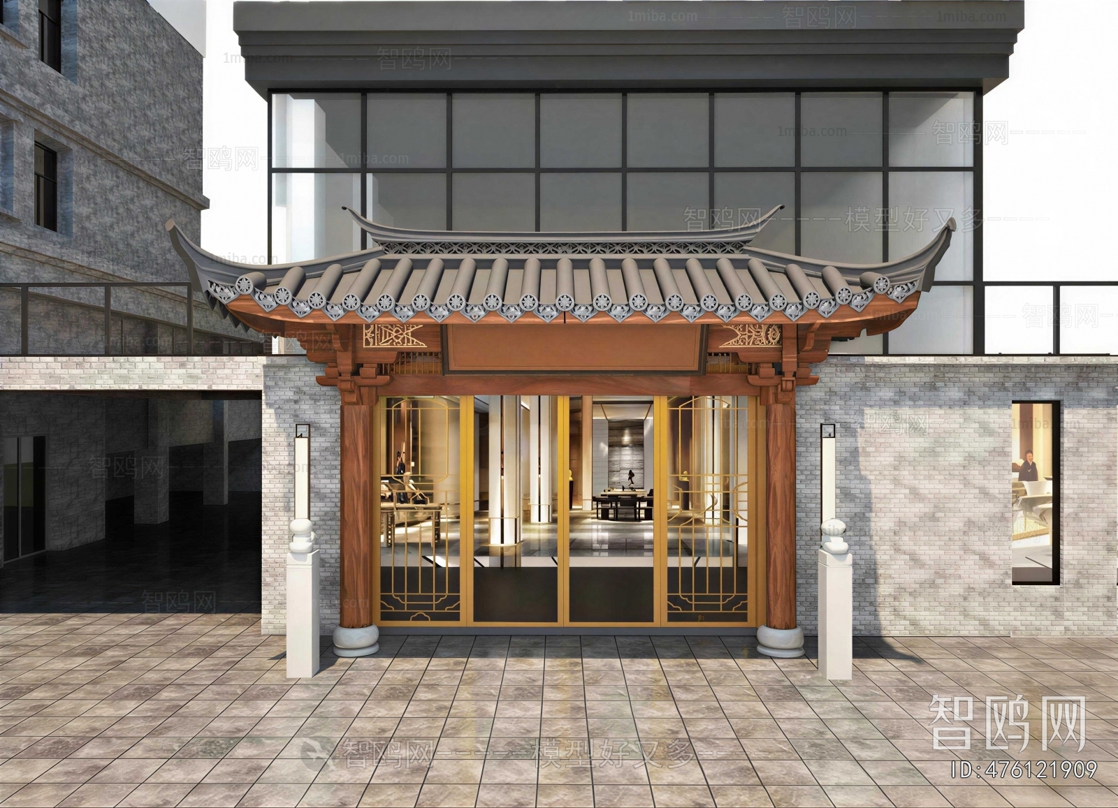 New Chinese Style Facade Element
