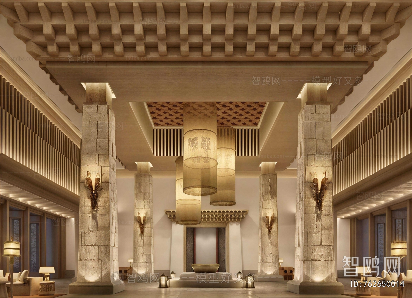 New Chinese Style Lobby Hall