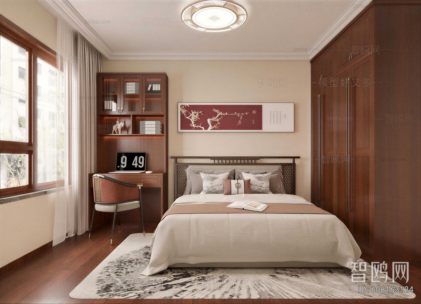 New Chinese Style Bedroom