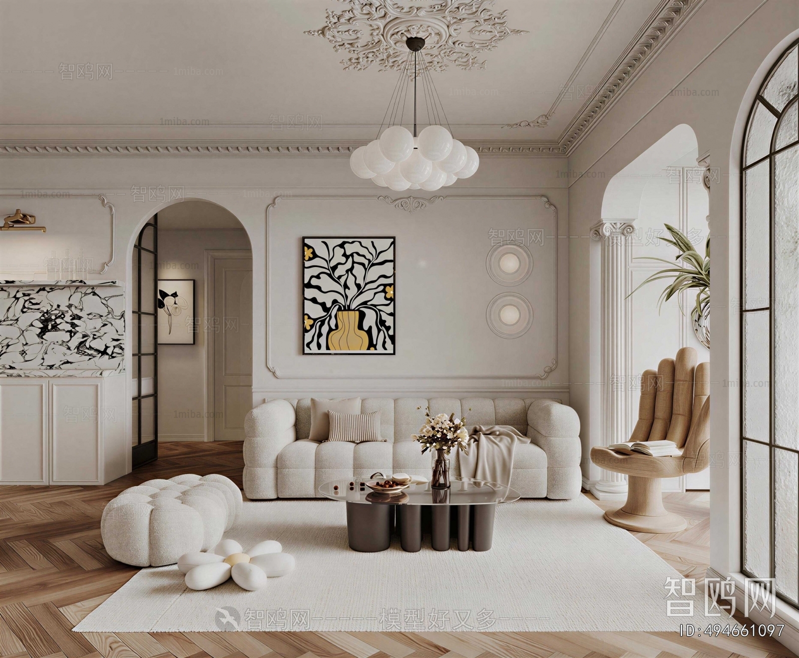 French Style A Living Room