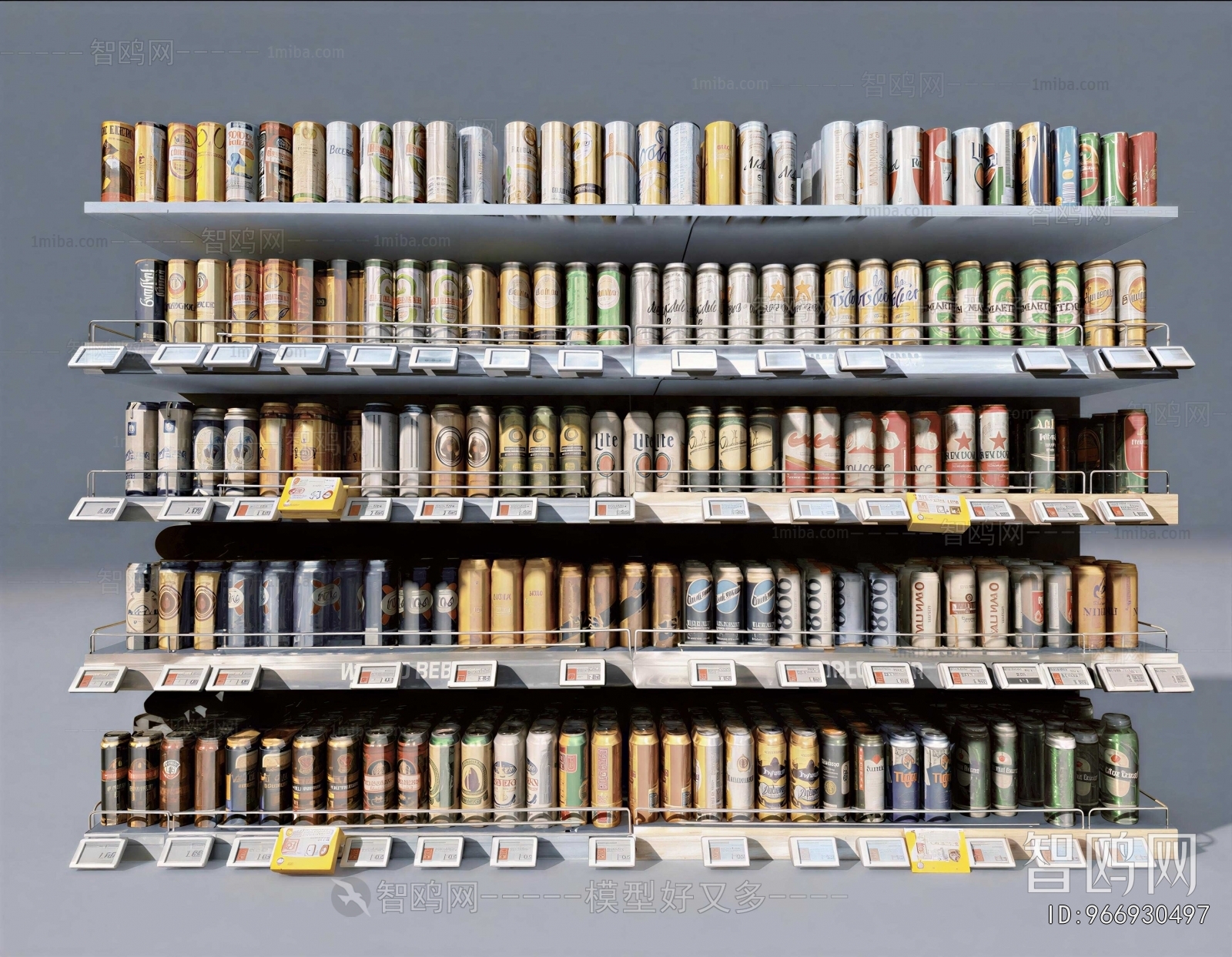 Modern Supermarket Shelf