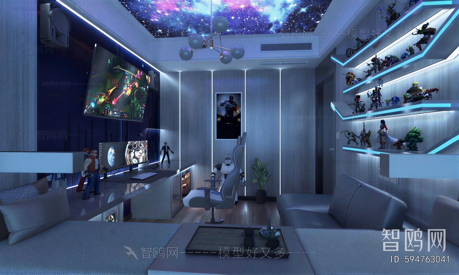 Modern E-sports Room