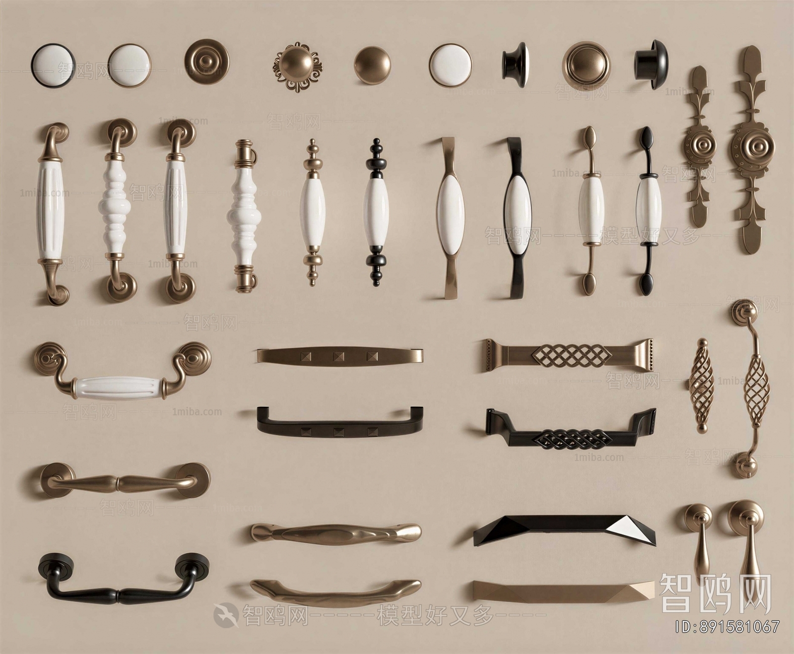 Simple European Style Door Handle