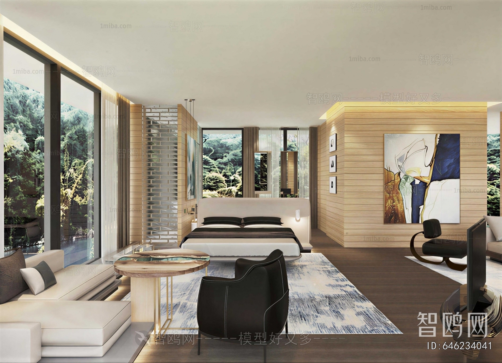 Modern Guest Room