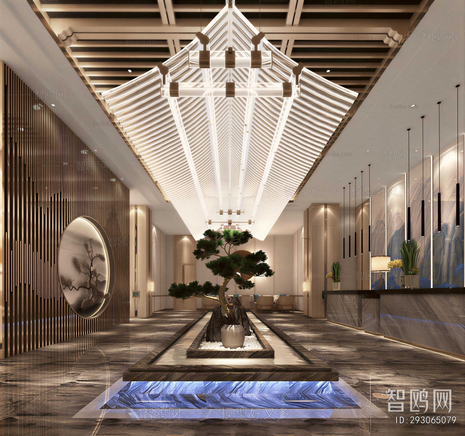 New Chinese Style Lobby Hall