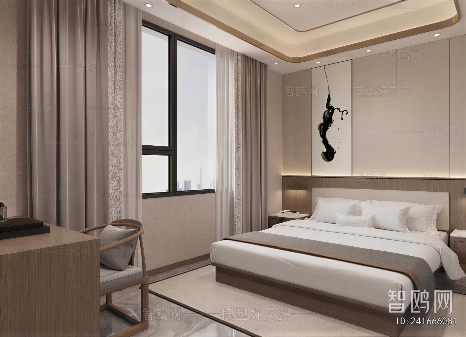 New Chinese Style Bedroom