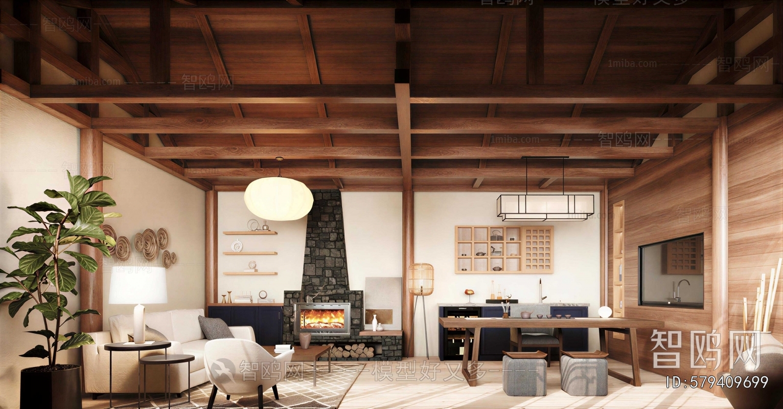 Japanese Style A Living Room
