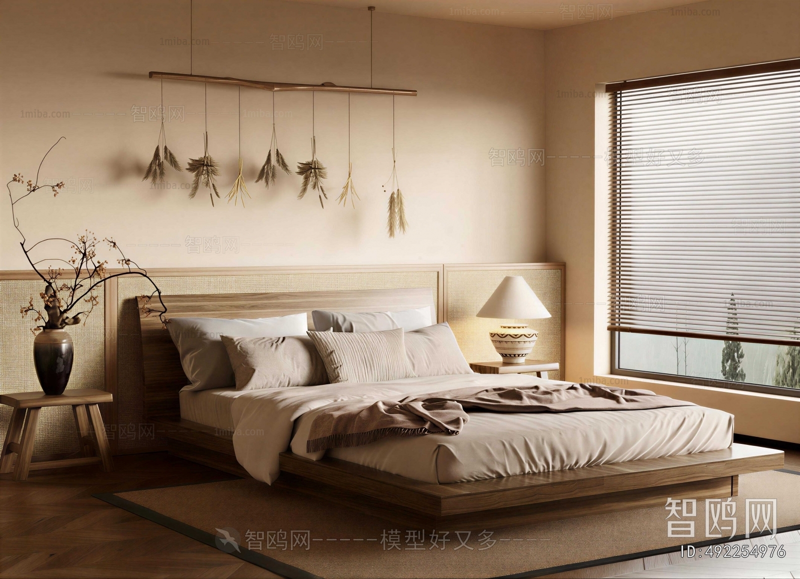 Wabi-sabi Style Bedroom