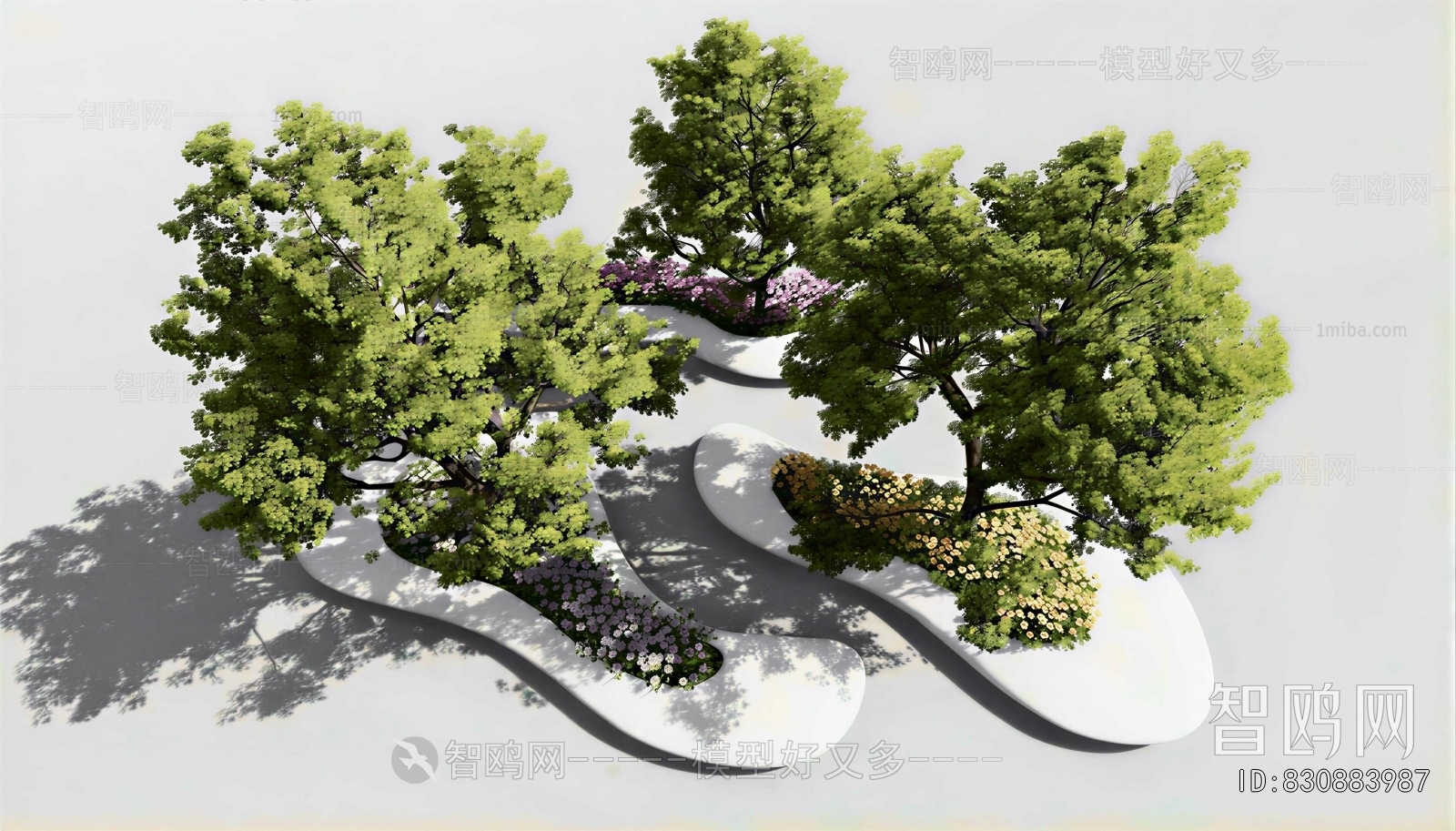 Modern Flower Bed, Flower Bowl, Flower Box