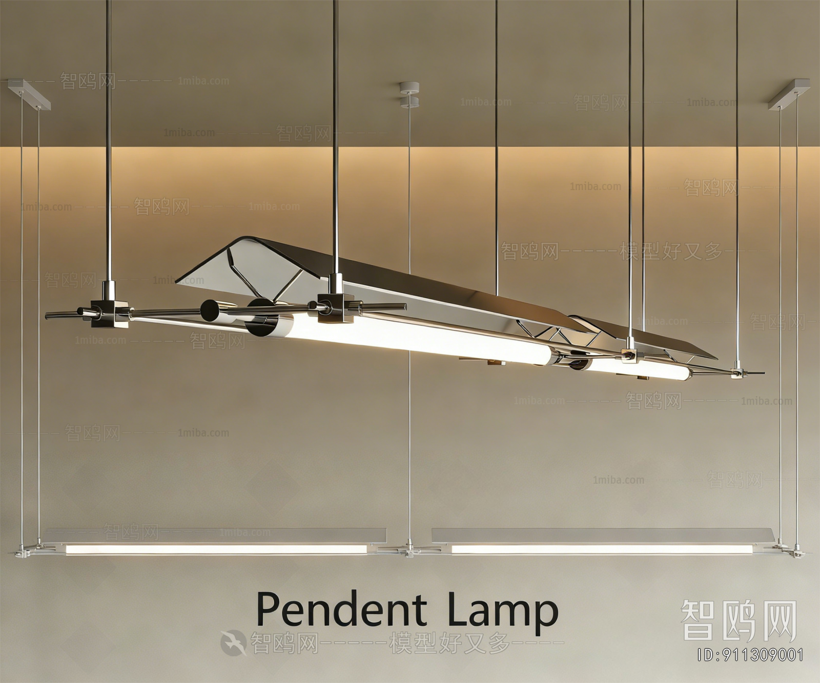 Modern Long Chandelier