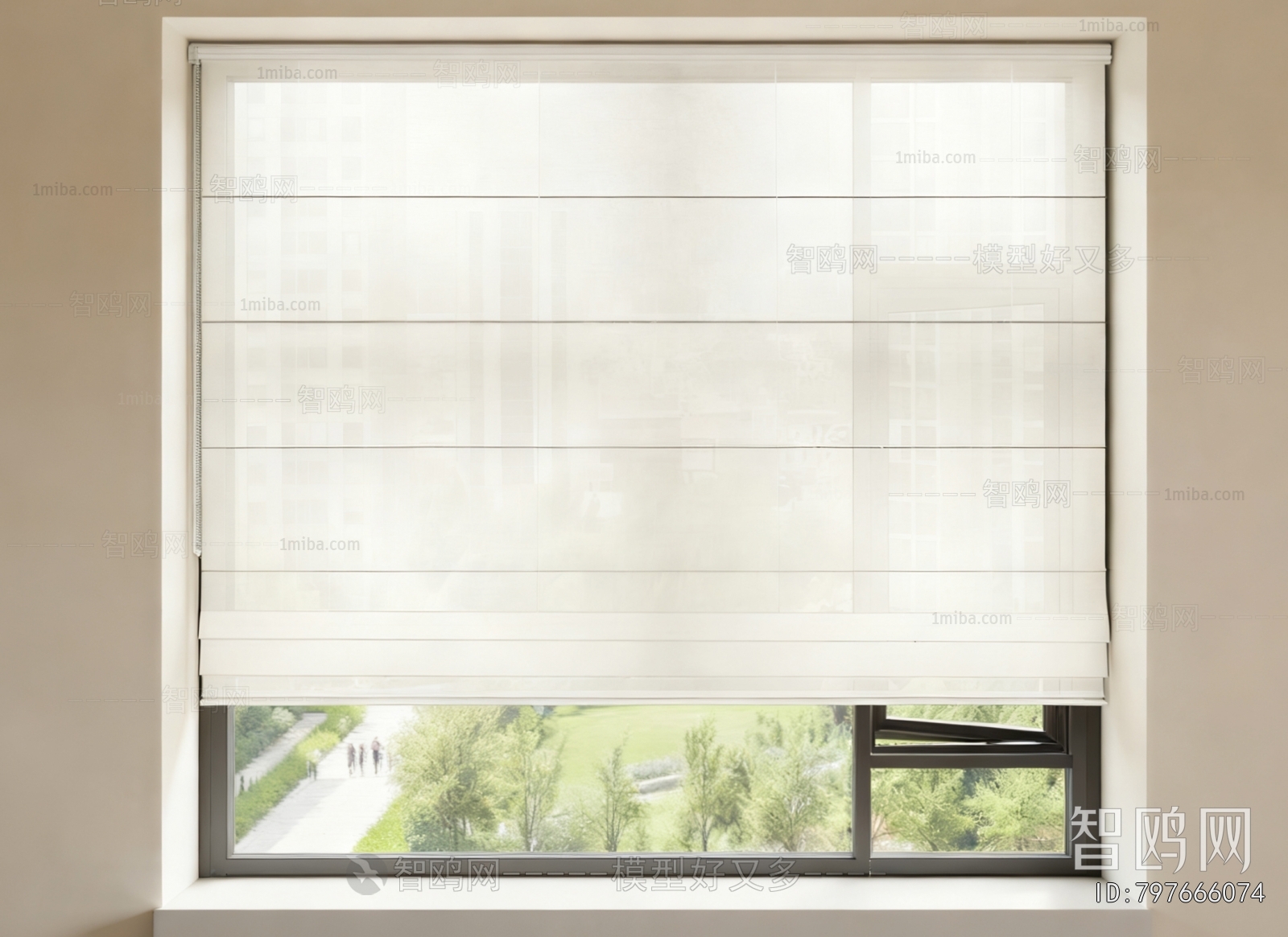 Modern Roman Curtain