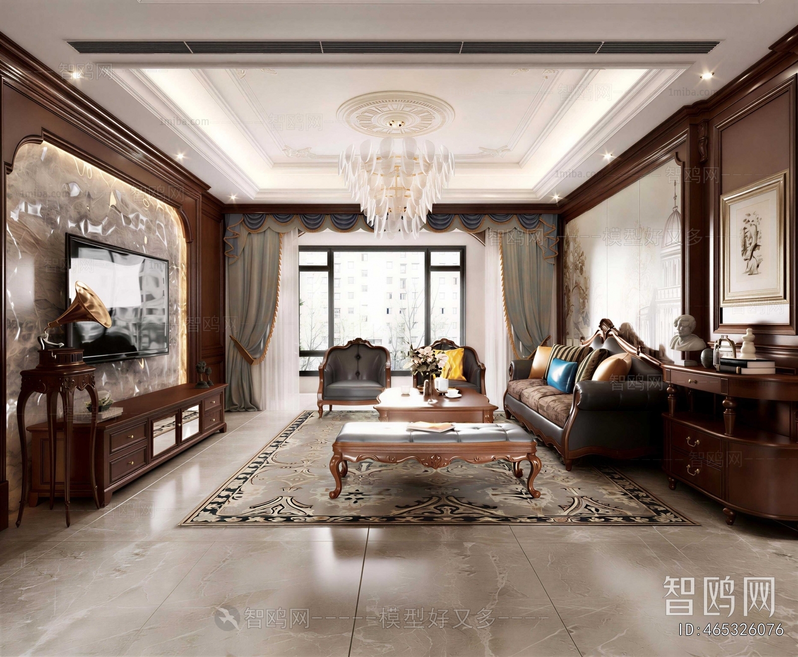 American Style A Living Room