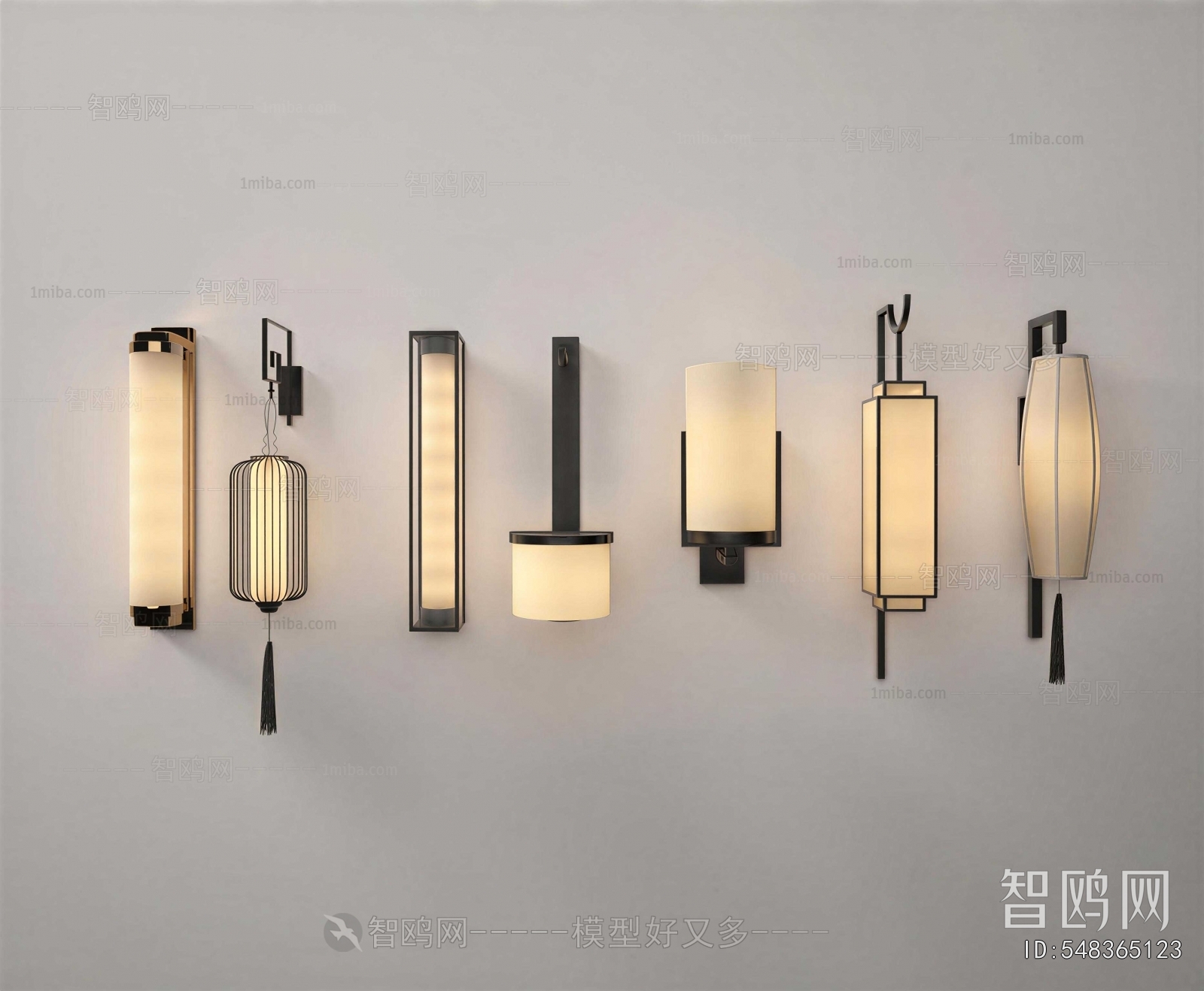 New Chinese Style Wall Lamp