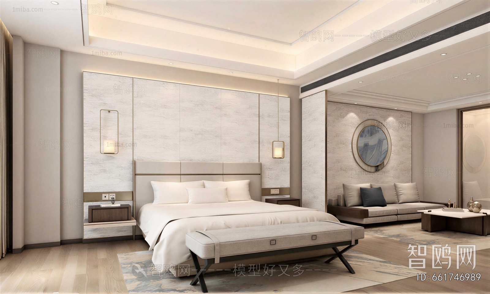 New Chinese Style Bedroom