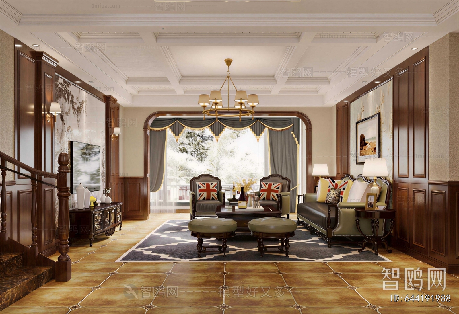 American Style A Living Room