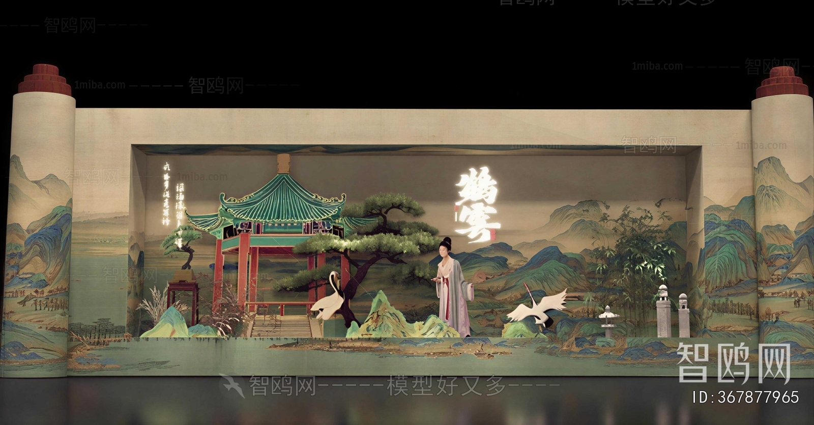 New Chinese Style Exhibition Hall