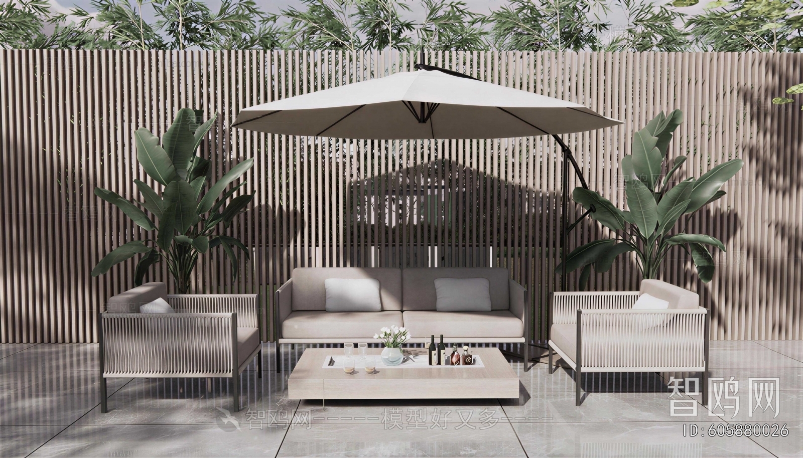New Chinese Style Outdoor Sofa