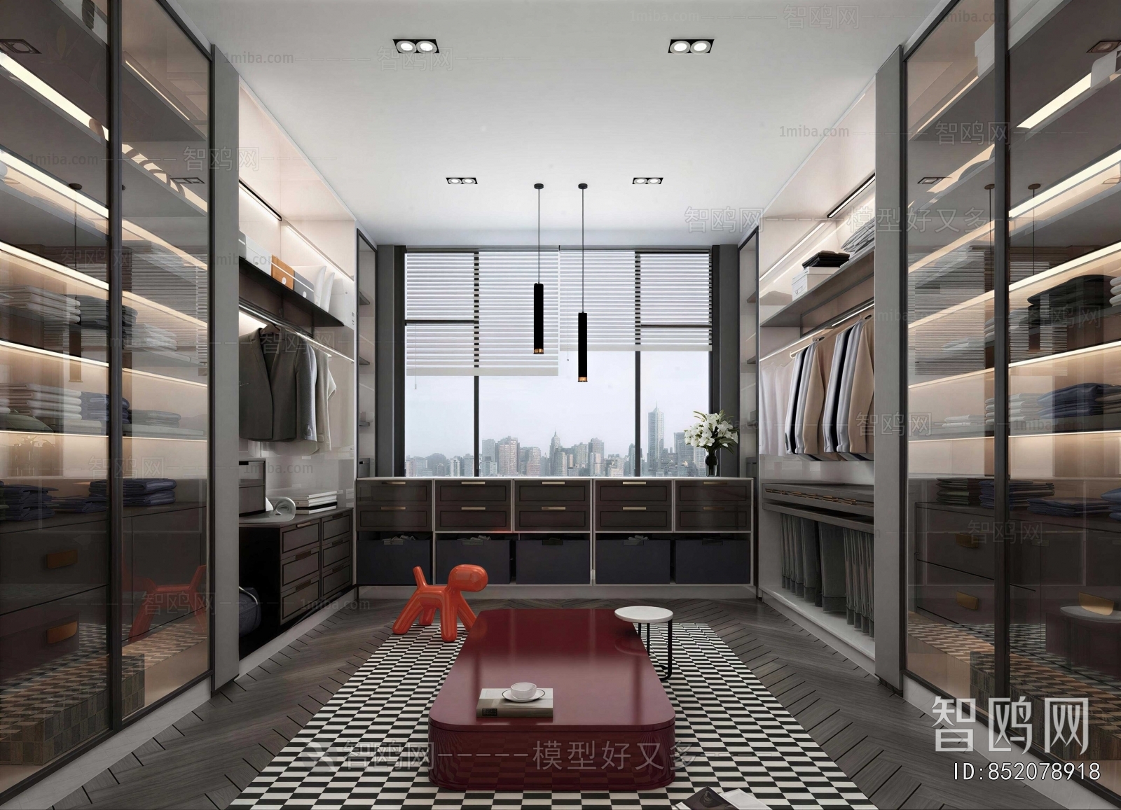 Modern Clothes Storage Area