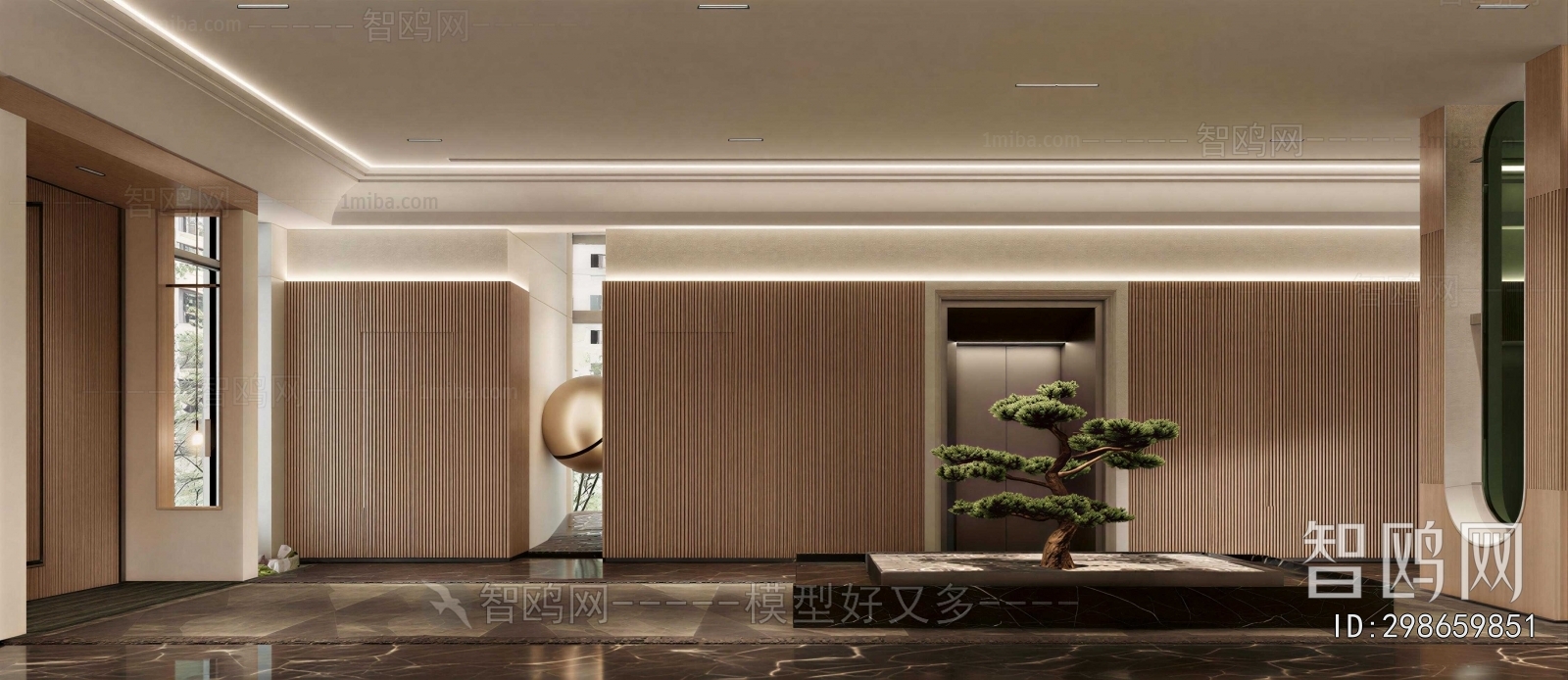 New Chinese Style Lobby Hall