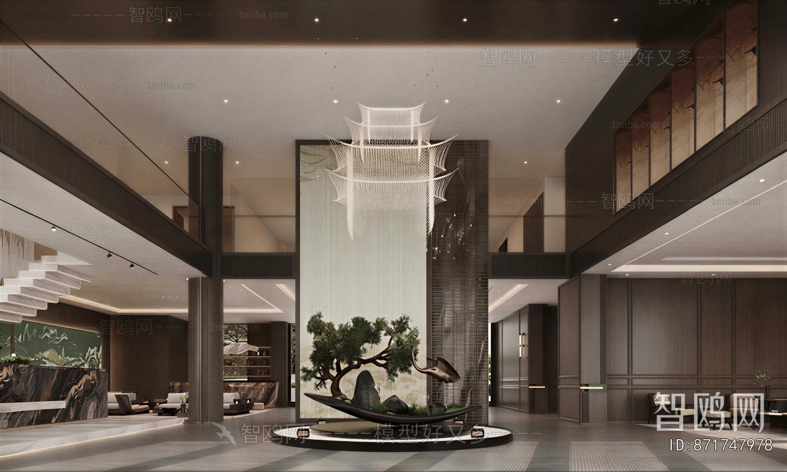 New Chinese Style Lobby Hall